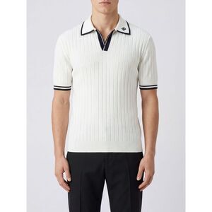 Dolce & Gabbana Men Dolce & Gabbana Slim Fit Ribbed-Knit Cotton Polo Shirt